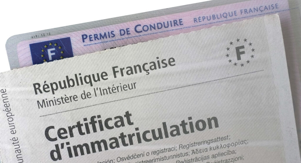 permis de conduire et carte grise