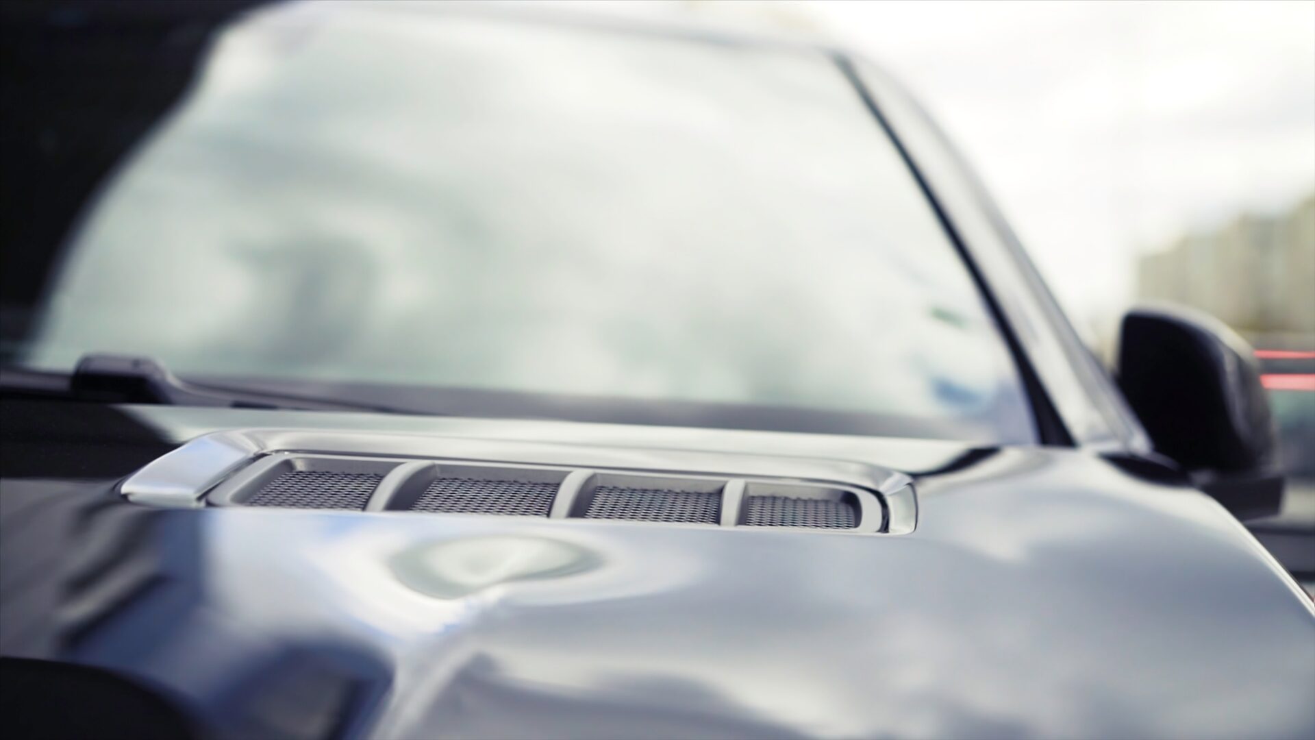 Détail de fond extérieur en voiture. 