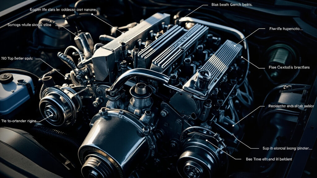 Le nom des pièces de moteur d'une voiture expliqué