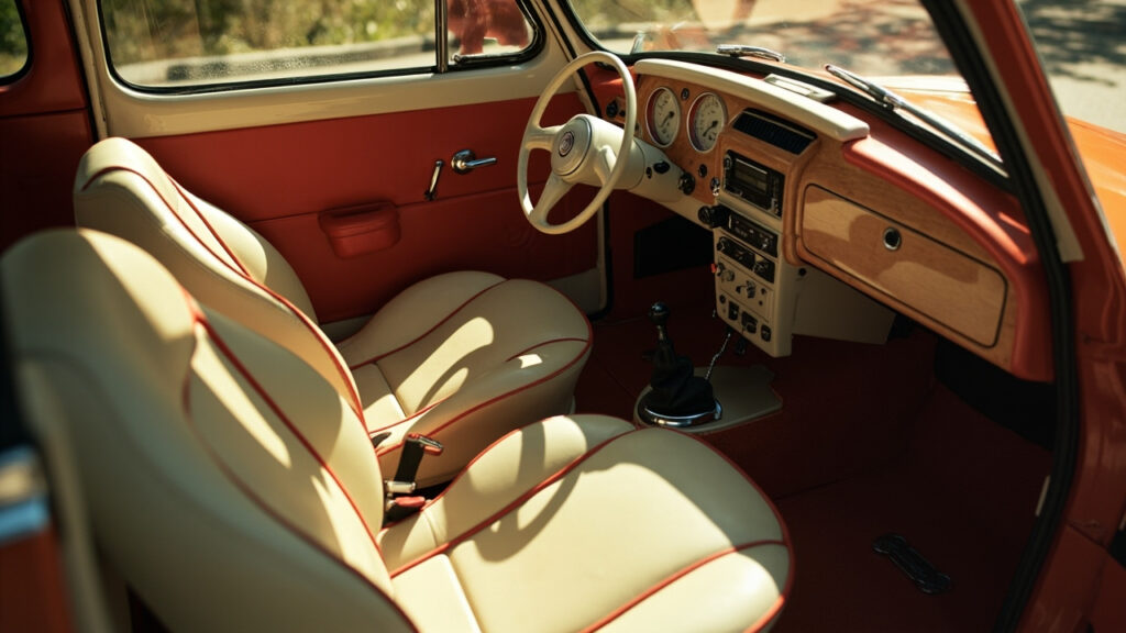 L'intérieur de la fiat 500: design rétro et confort moderne