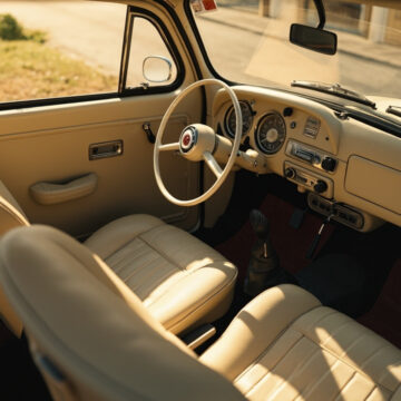L'intérieur de la fiat 500: design rétro et confort moderne