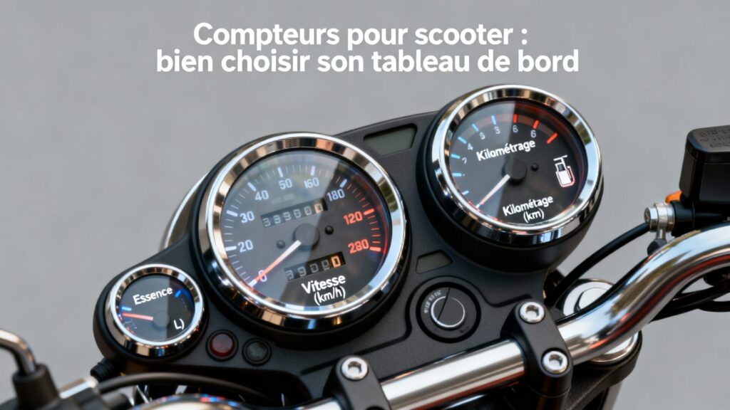 Compteurs pour scooter : bien choisir son tableau de bord with any text