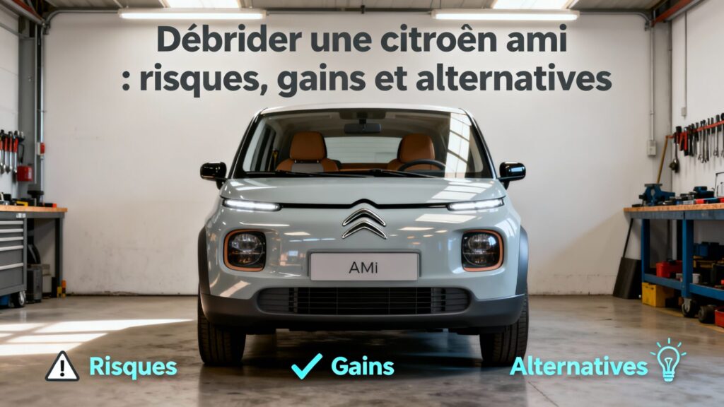 Débrider une citroën ami : risques, gains et alternatives with any text
