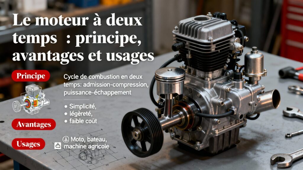 Le moteur à deux temps : principe, avantages et usages with any text