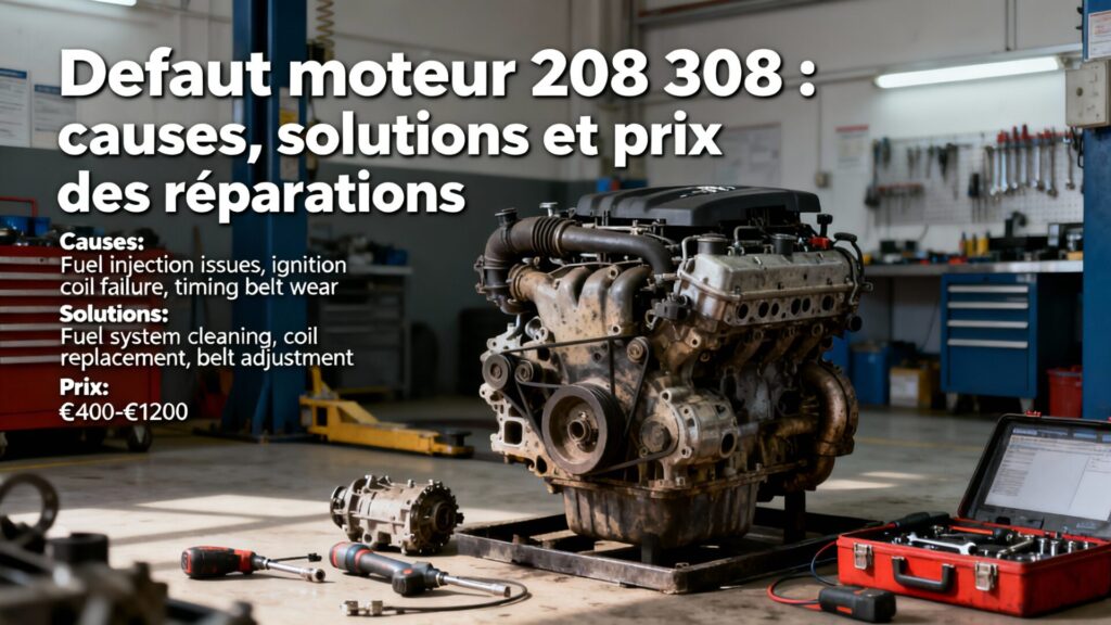 Defaut moteur 208 308 : causes, solutions et prix des réparations with any text
