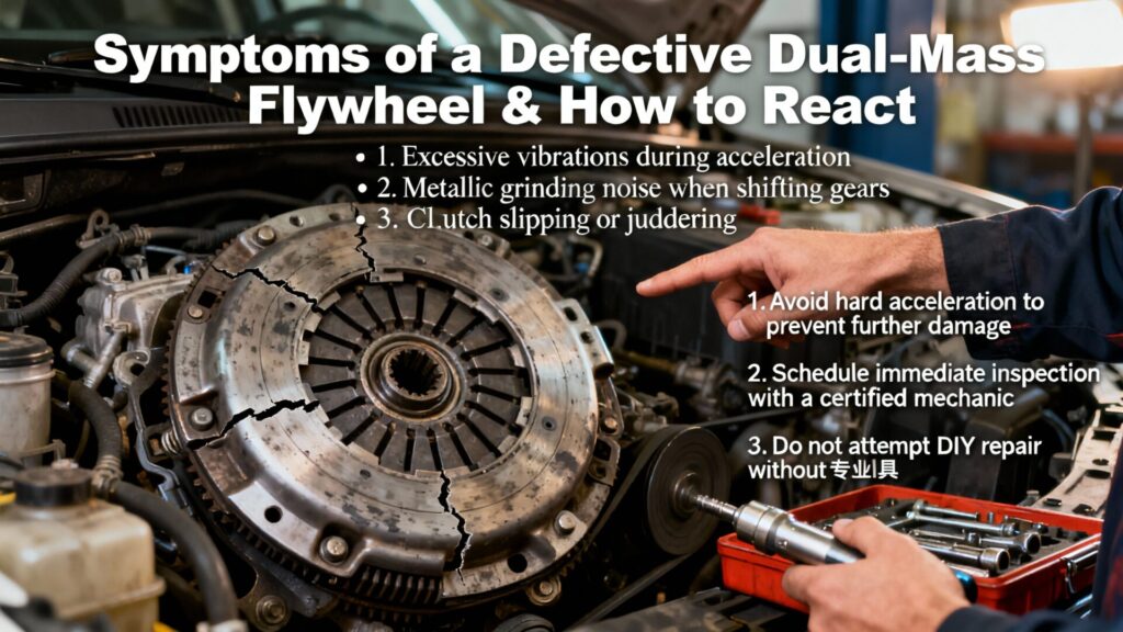 Quels sont les symptômes d'un volant moteur bi-masse défectueux et comment réagir ? with any text
