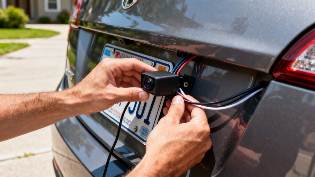Est-il difficile d'installer une caméra de recul sur sa voiture ? without any text