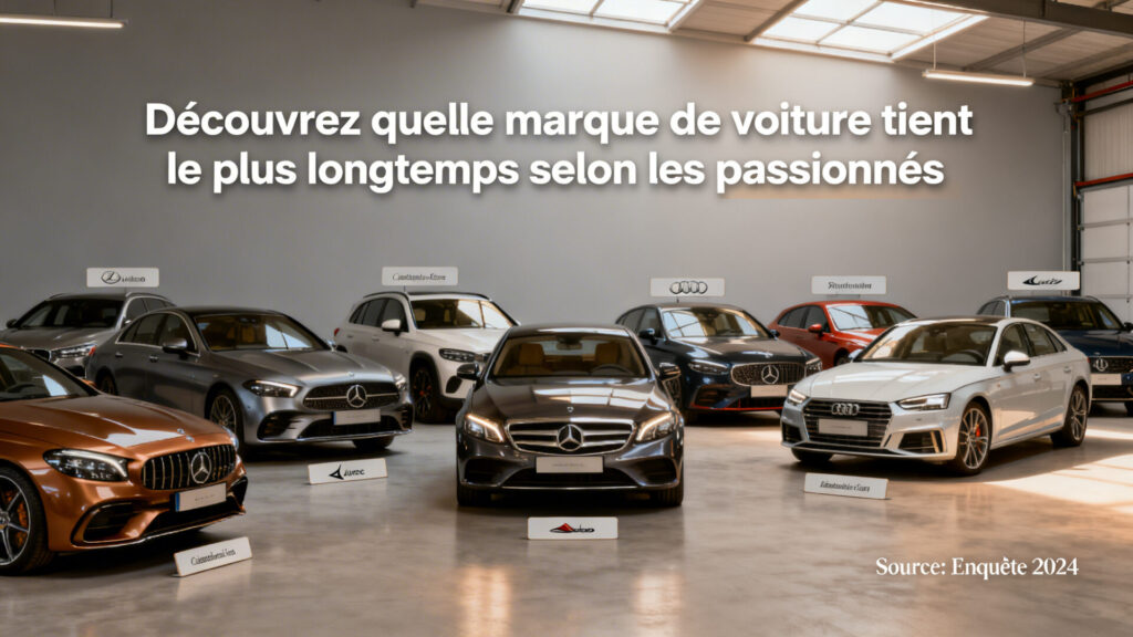 Découvrez quelle marque de voiture tient le plus longtemps selon les passionnés. with any text