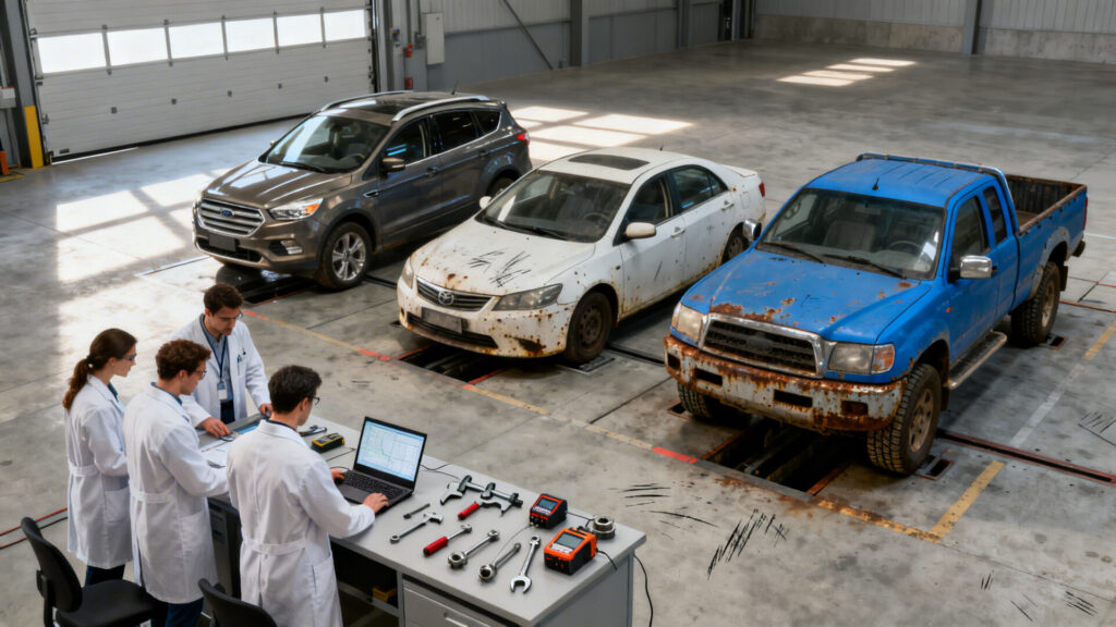 Enquête pour découvrir quelle est la marque automobile la plus durable au monde. without any text