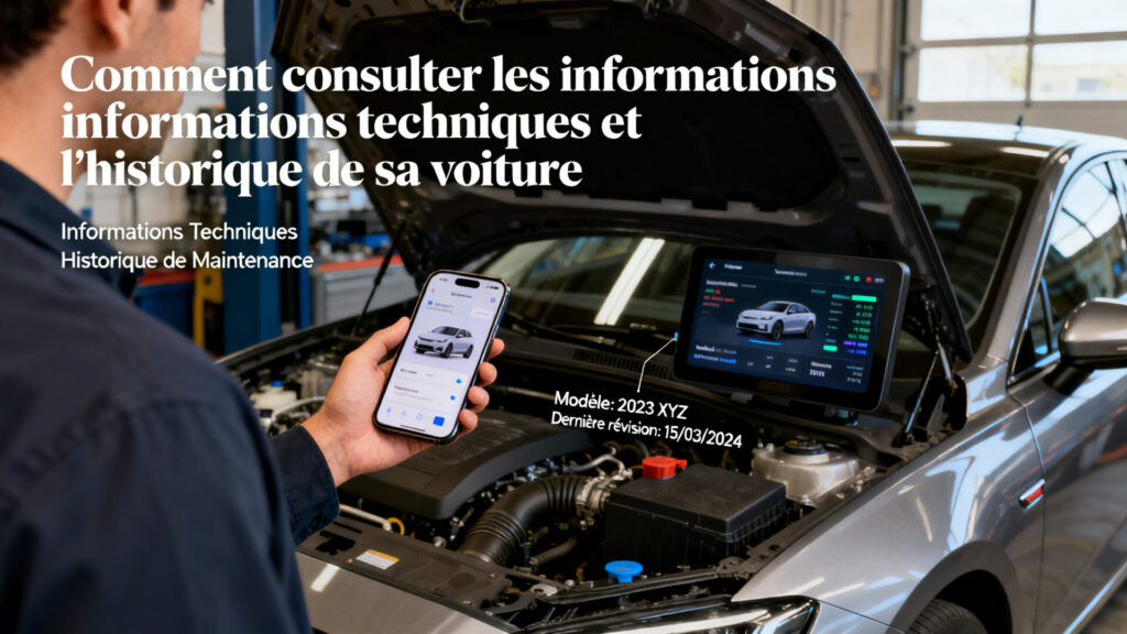 Comment consulter les informations techniques et l'historique de sa voiture with any text