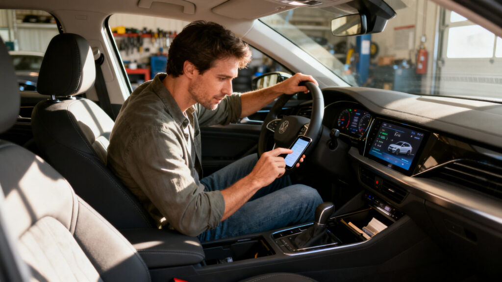 Comment consulter les informations techniques et l'historique de sa voiture without any text