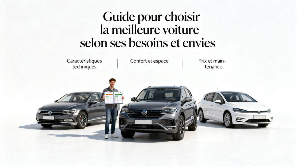 Guide pour choisir la meilleure voiture selon ses besoins et envies. with any text