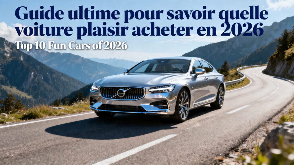 Guide ultime pour savoir quelle voiture plaisir acheter en 2026 with any text
