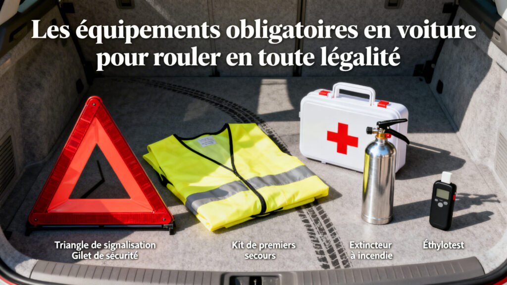 Les équipements obligatoires en voiture pour rouler en toute légalité with any text