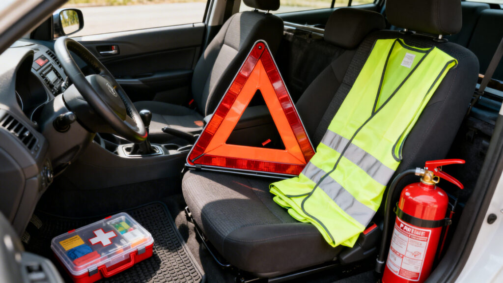 Les équipements obligatoires en voiture pour rouler en toute légalité without any text