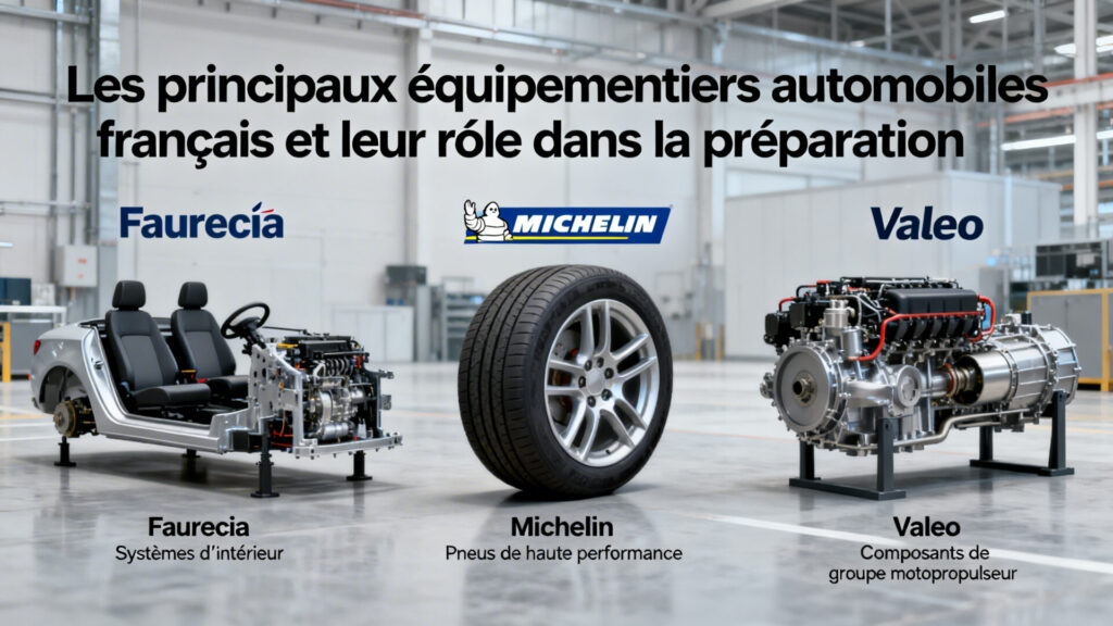Les principaux équipementiers automobiles français et leur rôle dans la préparation with any text
