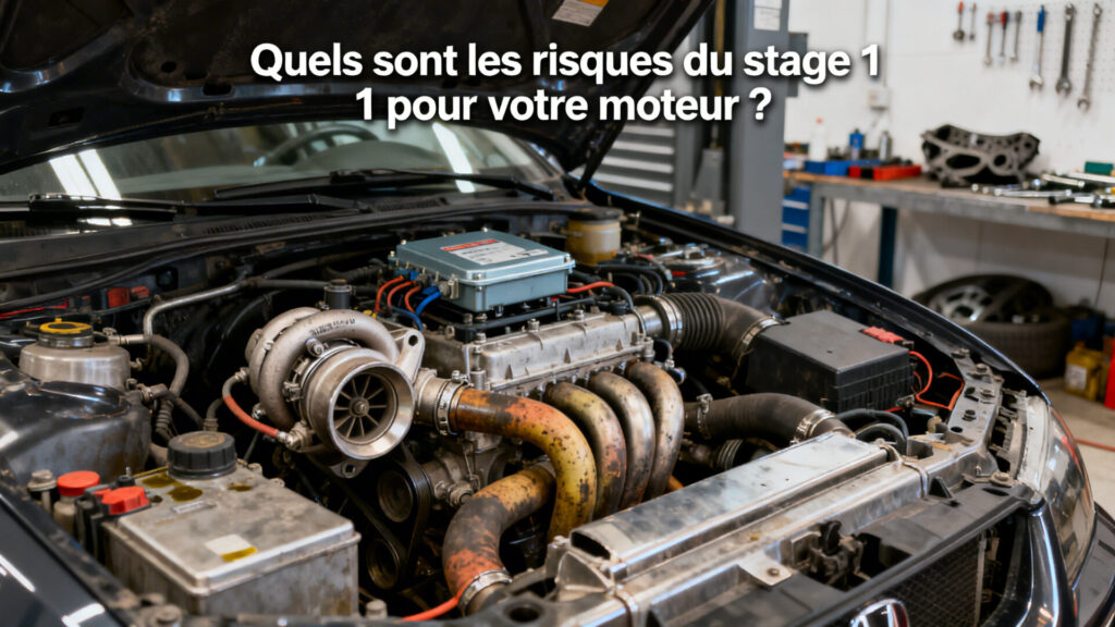 Quels sont les risques du stage 1 pour votre moteur ? with any text