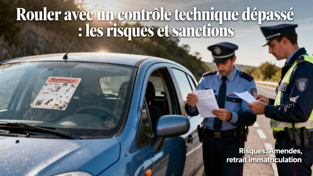 Rouler avec un contrôle technique dépassé : les risques et sanctions with any text