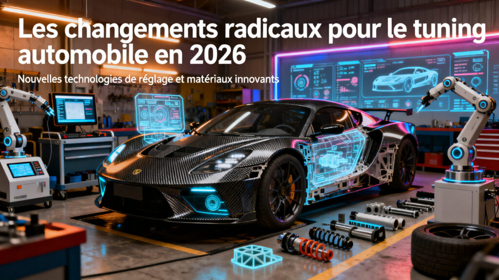 Les changements radicaux pour le tuning automobile en 2026 with any text