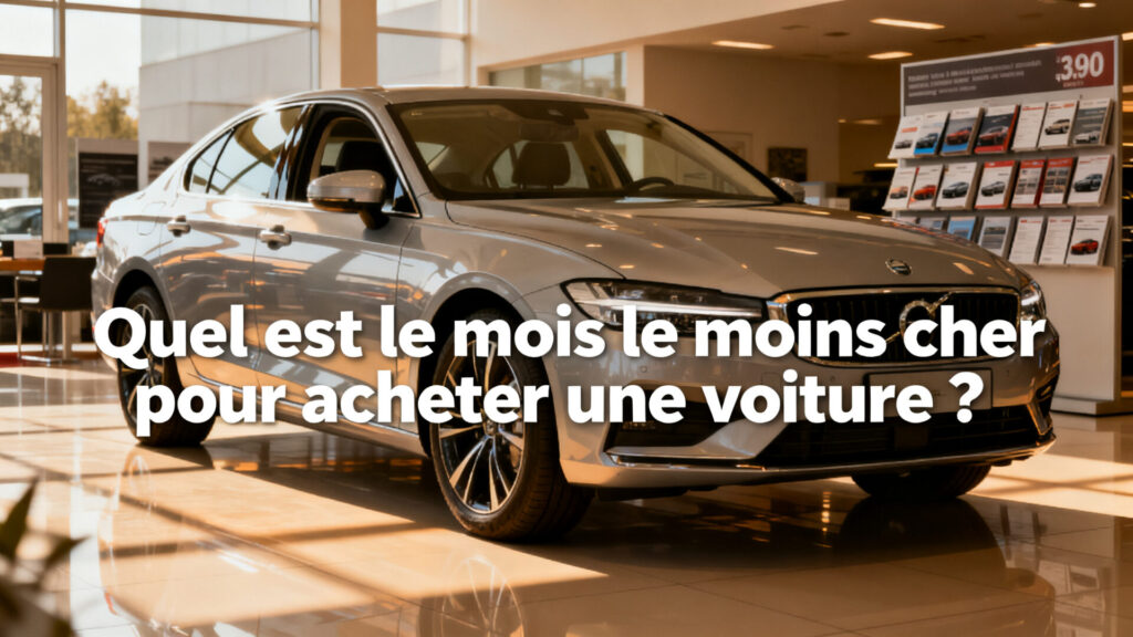 Quel est le mois le moins cher pour acheter une voiture ? with any text