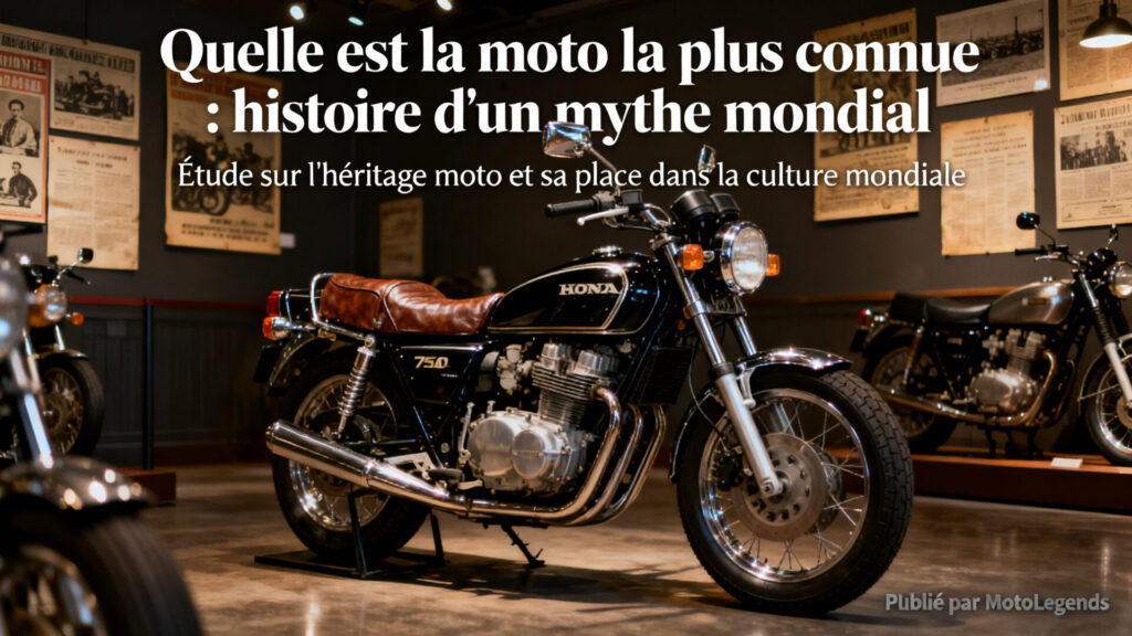 Quelle est la moto la plus connue : histoire d'un mythe mondial with any text