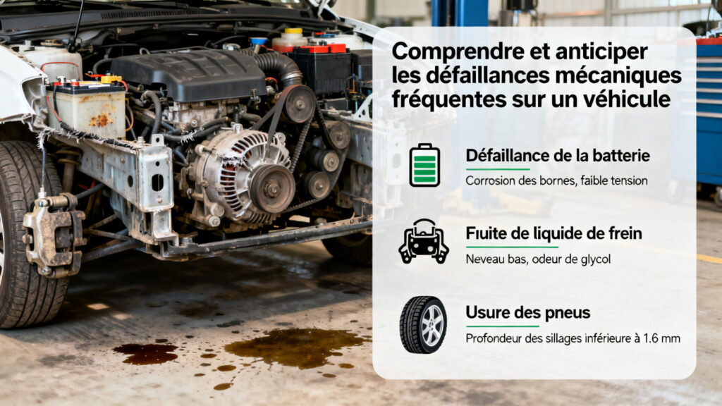 Comprendre et anticiper les défaillances mécaniques fréquentes sur un véhicule. with any text