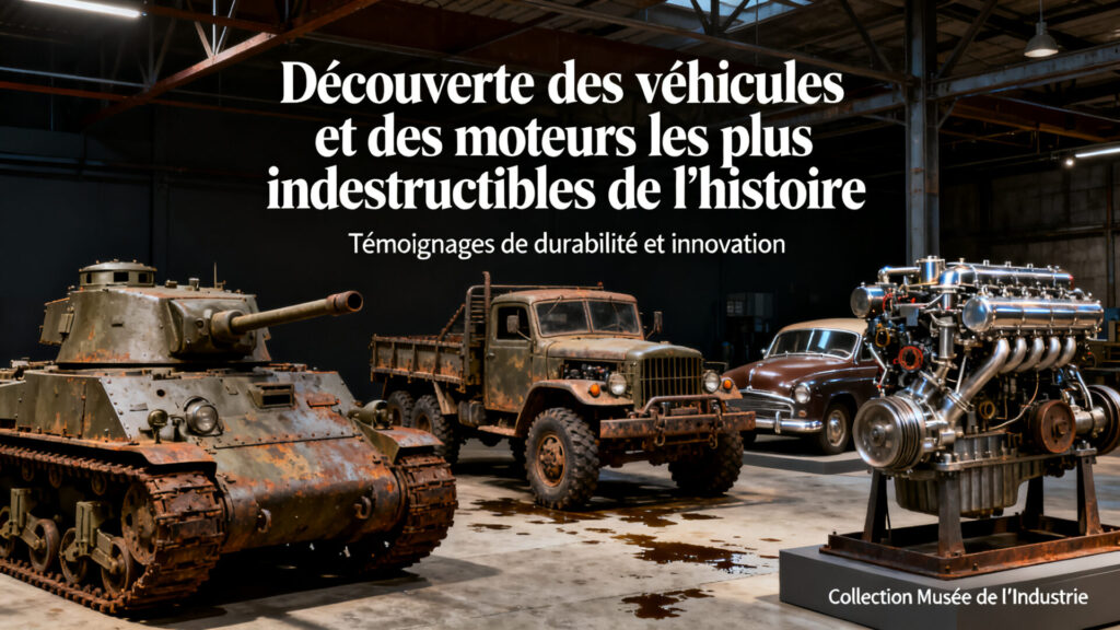 Découverte des véhicules et des moteurs les plus indestructibles de l'histoire with any text