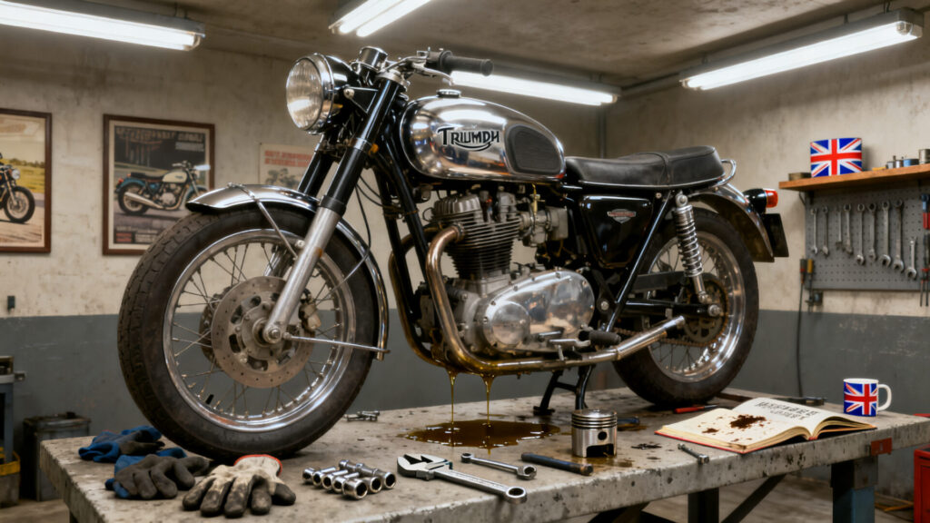 Le vocabulaire de la moto et de la préparation mécanique au royaume-uni without any text