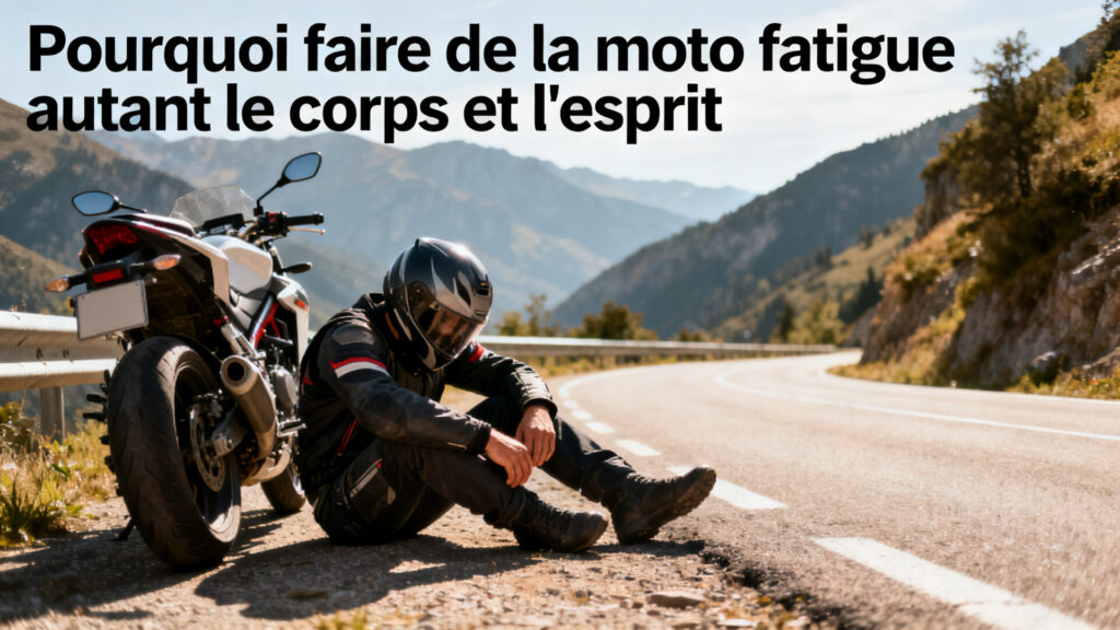 Pourquoi faire de la moto fatigue autant le corps et l'esprit with any text