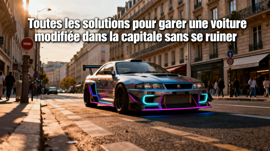 Toutes les solutions pour garer une voiture modifiée dans la capitale sans se ruiner. with any text
