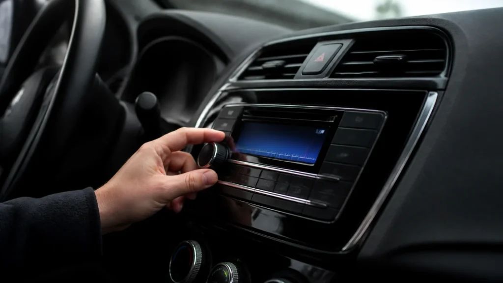 What is tuner mode on a car radio? (no text)