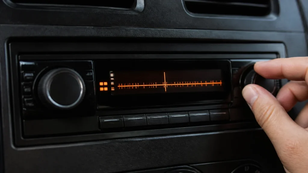 What is tuner mode on a car radio? (no text)