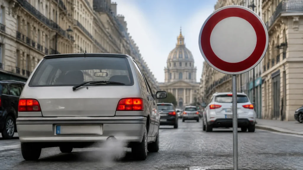 Which cars will no longer be allowed to drive in 2026? Low Emission Zones (LEZs), Crit'Air zones, and exceptions (without any text)