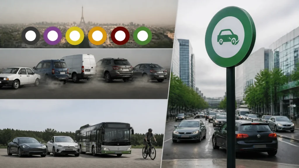 Which cars will no longer be allowed to drive in 2026? Low Emission Zones (LEZs), Crit'Air zones, and exceptions (without any text)