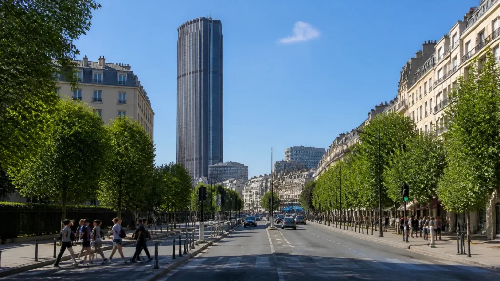 Is access to Montparnasse free by car and on foot? (no text)