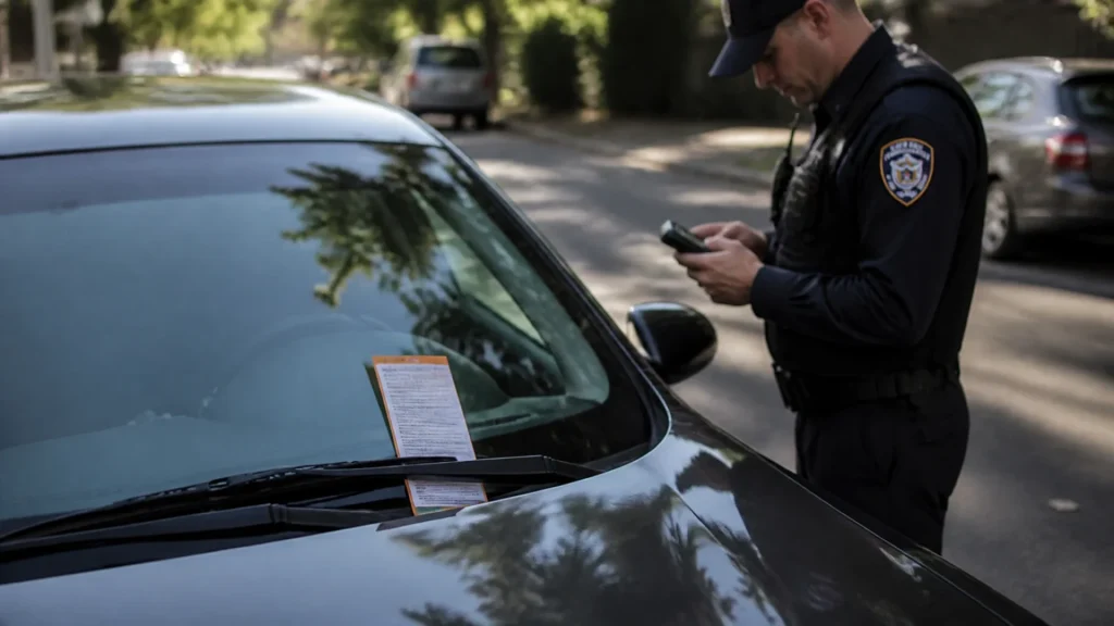 What happens if a parking fine is not paid? (no text provided)