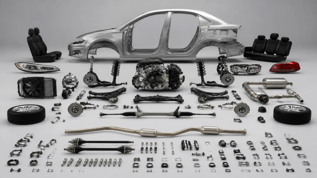 What makes up a car? The essential elements explained without any text