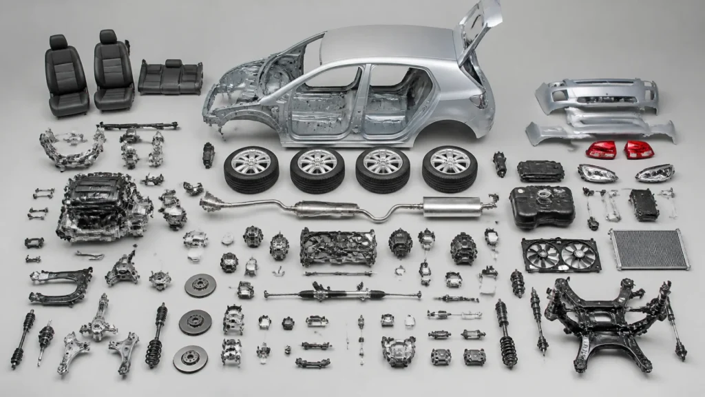 What makes up a car? The essential elements explained without any text