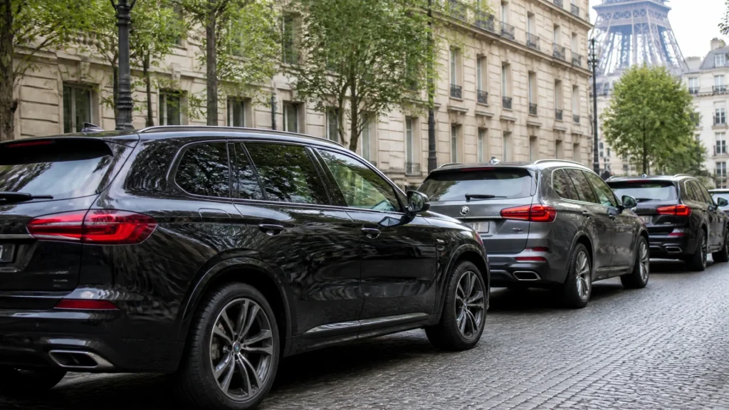 Which SUVs are affected by the new parking rates in Paris?